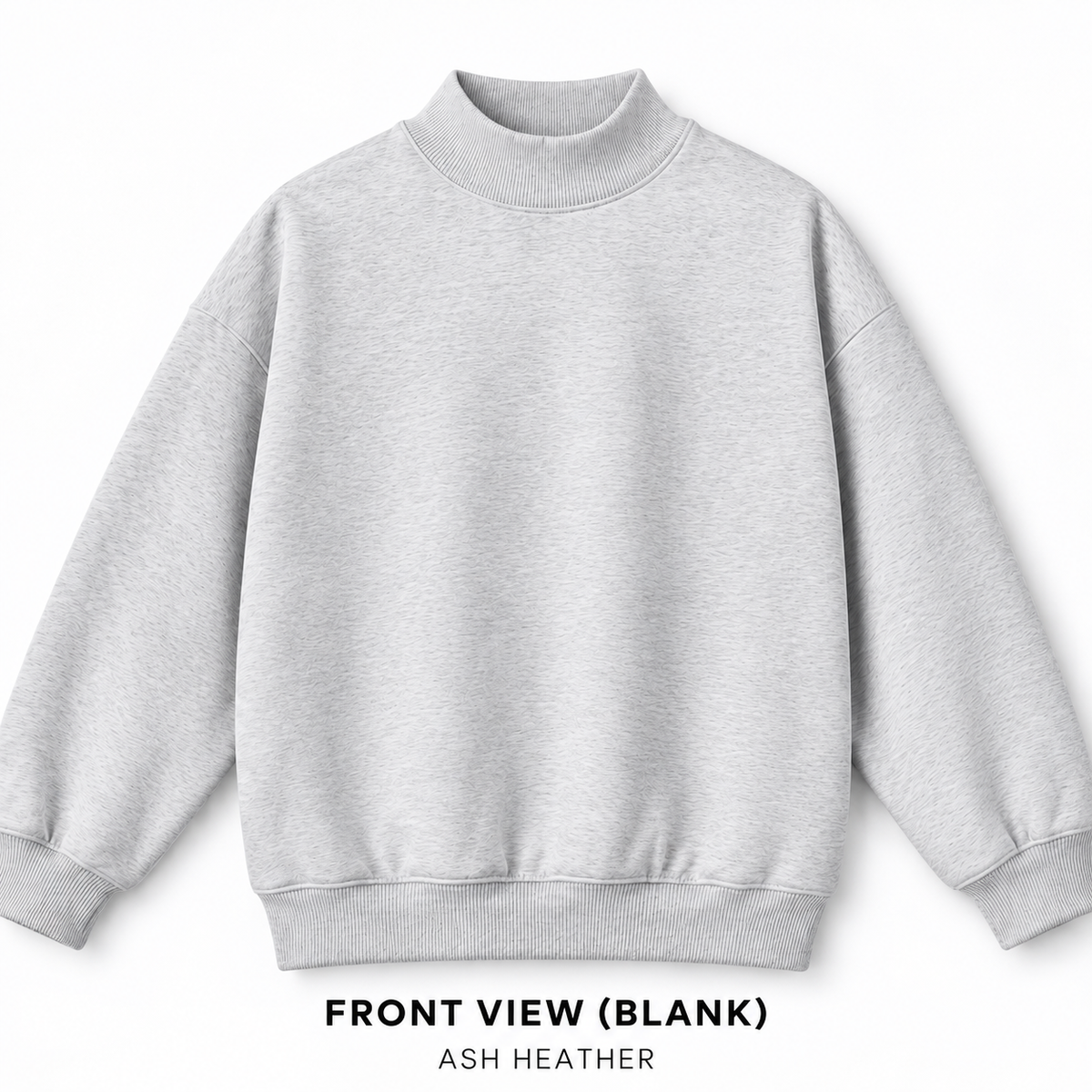 Personalized Oversized Varsity Mock-Neck Sweatshirt